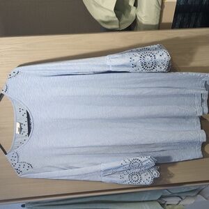 JJill Large baby blue shirt